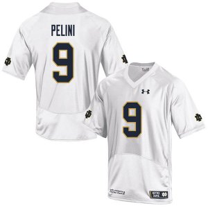 Notre Dame Fighting Irish Men's Patrick Pelini #9 White Under Armour Authentic Stitched College NCAA Football Jersey GXH1599YT